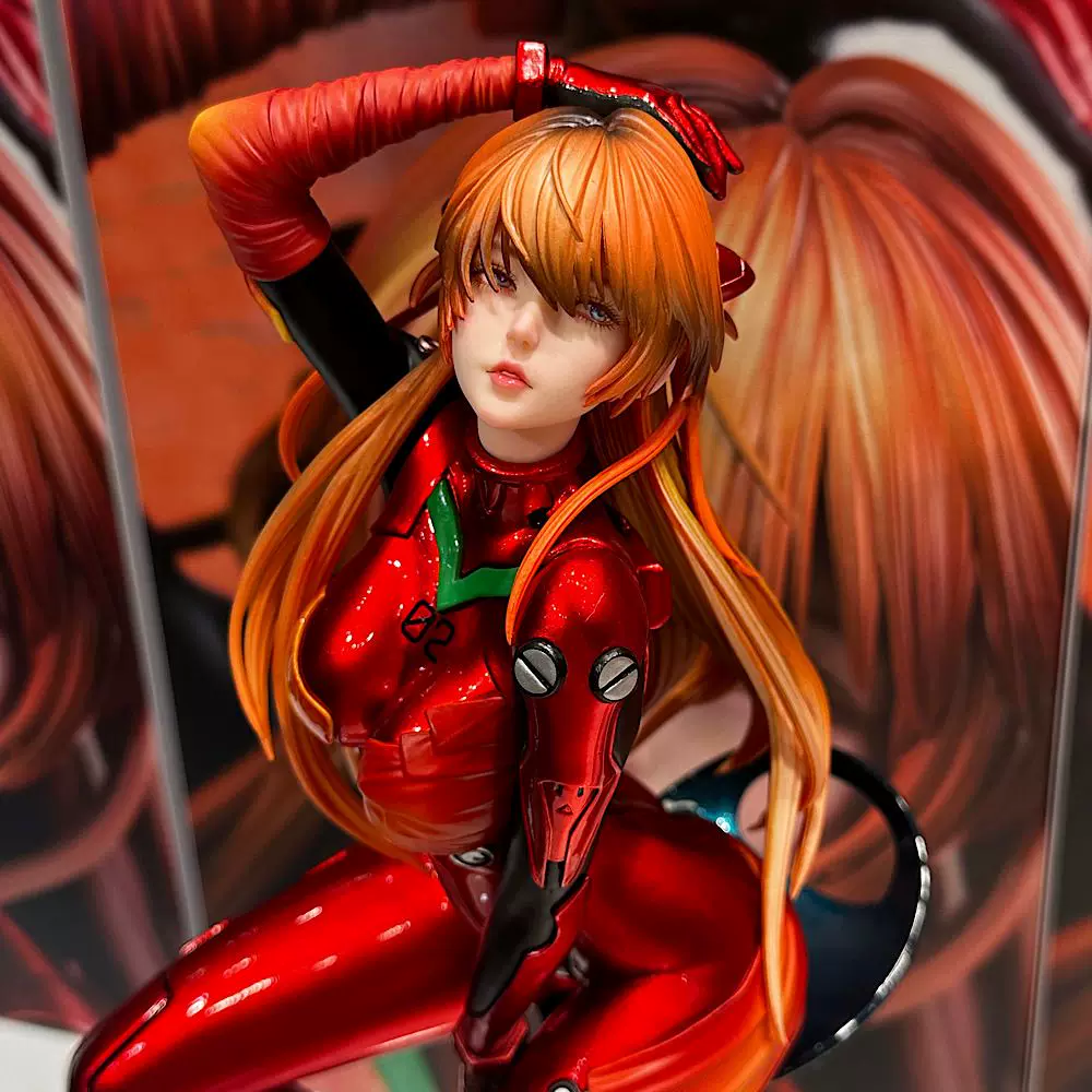 Evangelion Anime Merchandise - Фигурка Аски в боевом костюме из