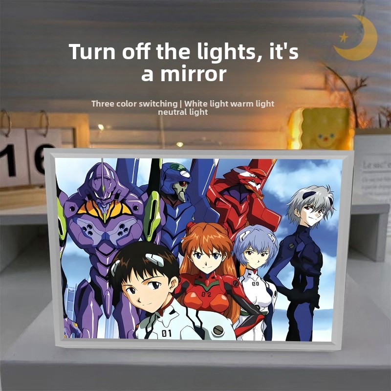 Evangelion Anime Merchandise - Ночник-постер EVA-01 TEST TYPE: Аниме-мерч, световая