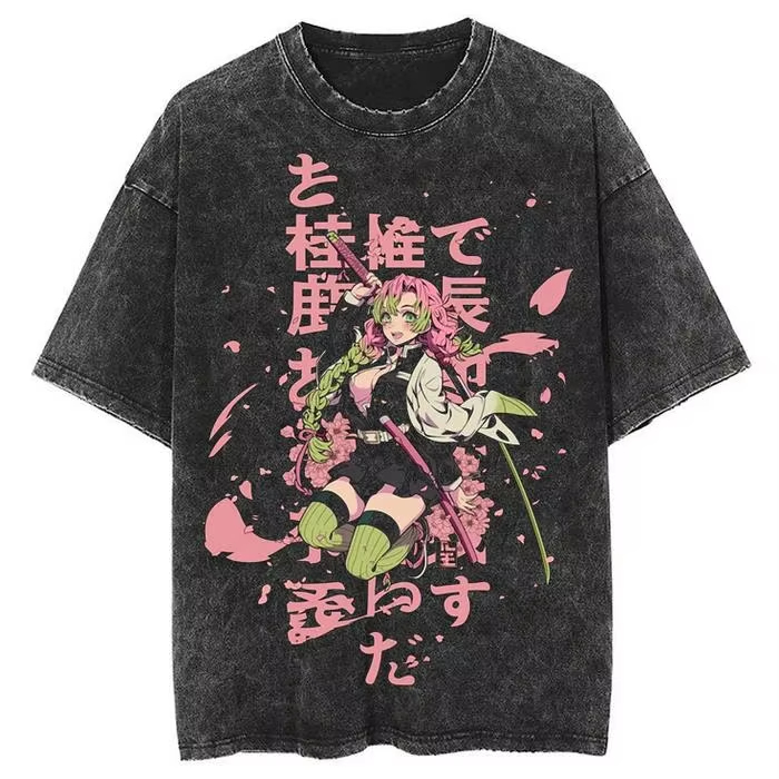 Anime Merchandise Demon Slayer - Новая футболка унисекс 2026 года с