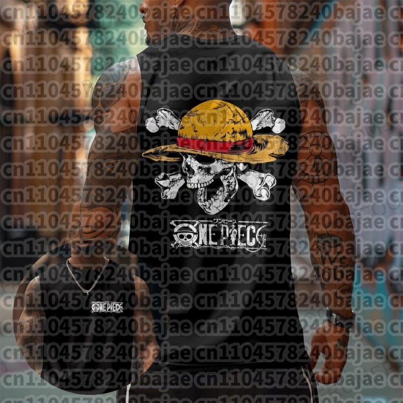 Anime Merchandise Men - Мужская майка-безрукавка One Piece Fitness 2026: