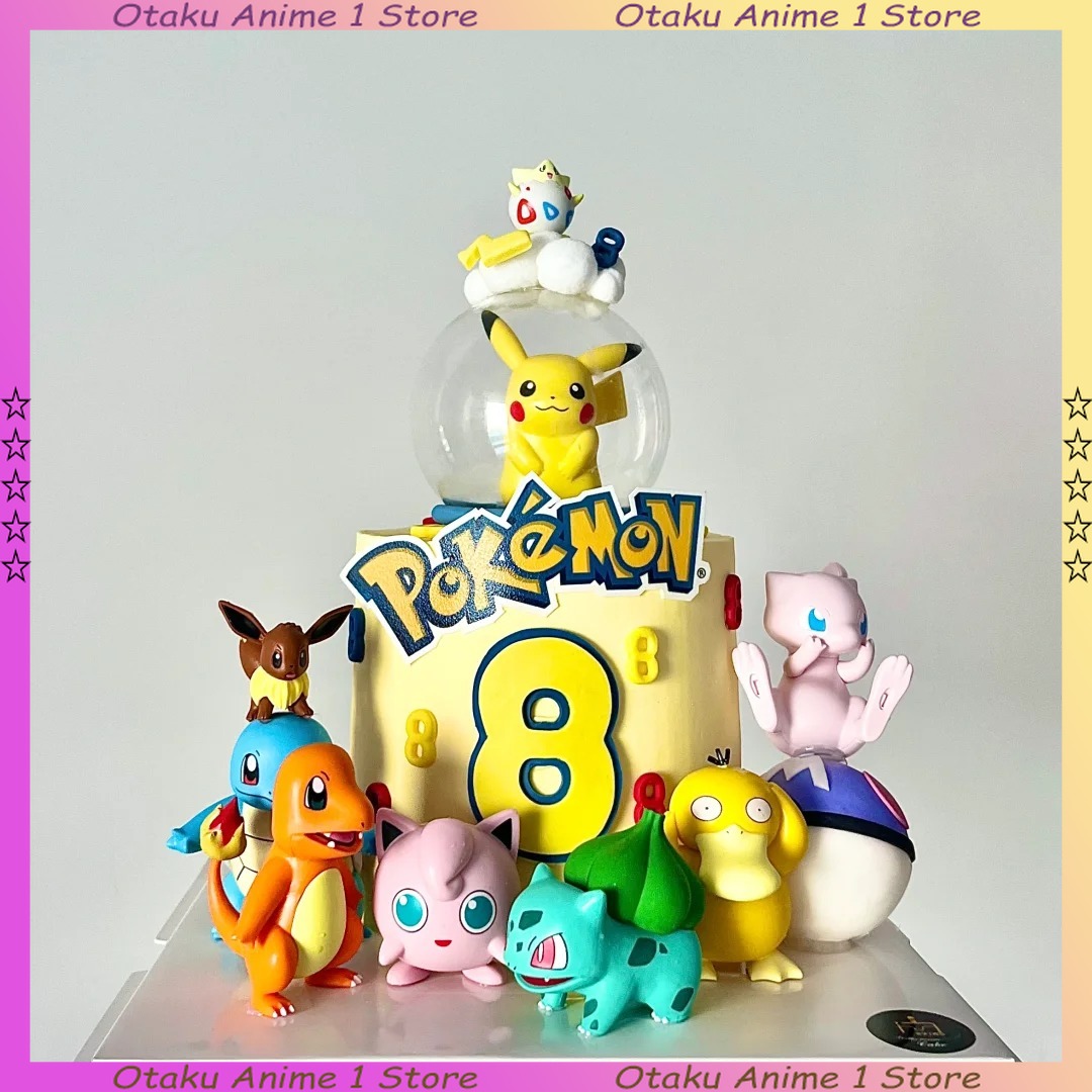 Pokemon Anime Merchandise - 13 шт./компл., украшение для торта Пикачу,