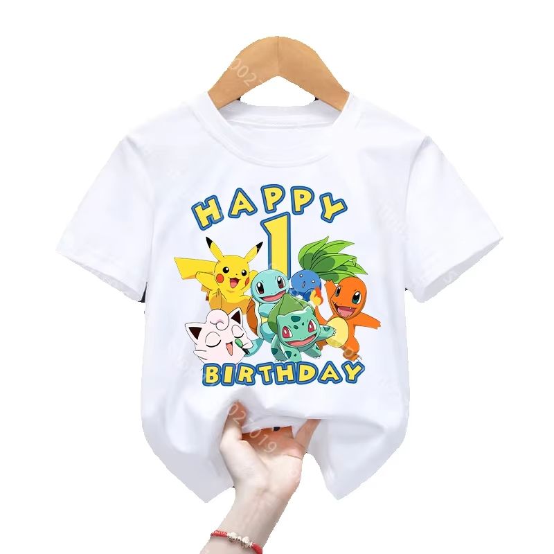 Футболка на день рождения с из – обзор и цена Pokemon Anime Merchandise