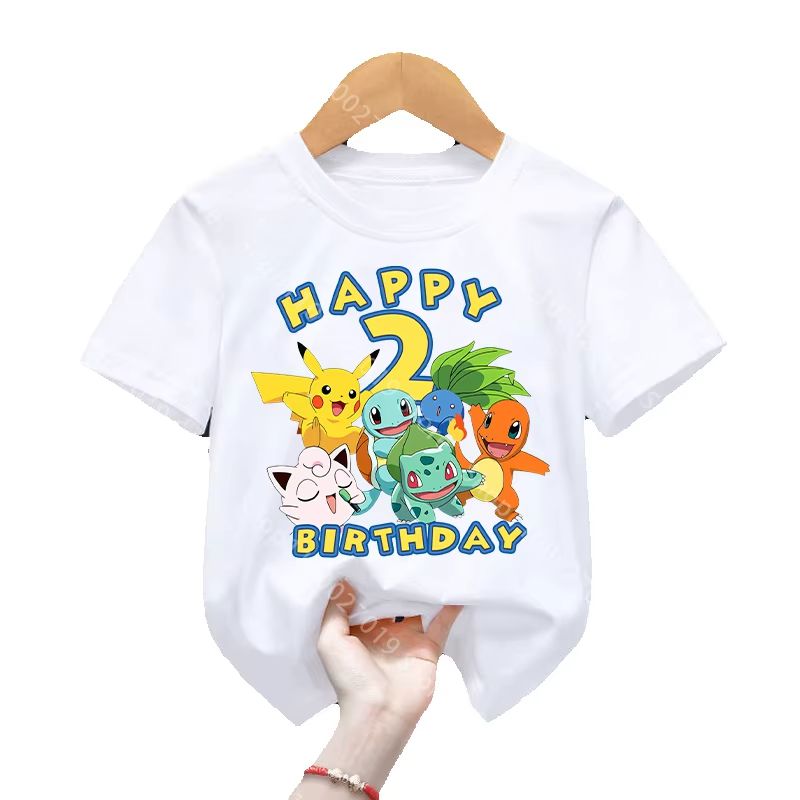 Футболка на день рождения с из – обзор и цена Pokemon Anime Merchandise