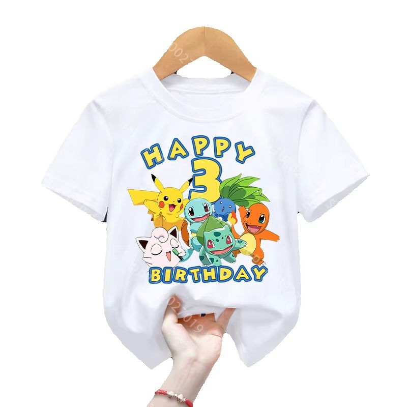 Футболка на день рождения с из – обзор и цена Pokemon Anime Merchandise