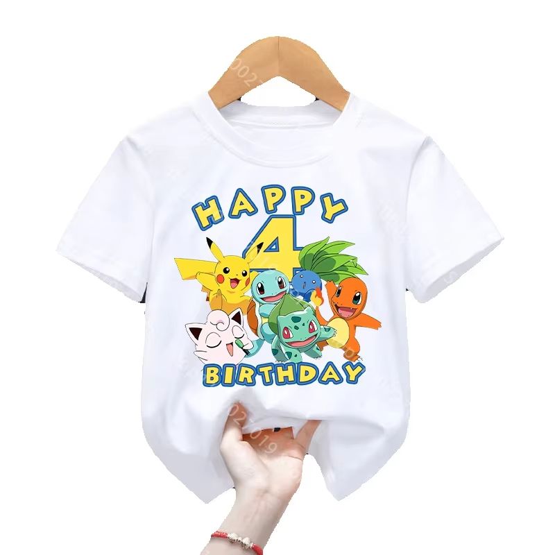 Футболка на день рождения с из – обзор и цена Pokemon Anime Merchandise