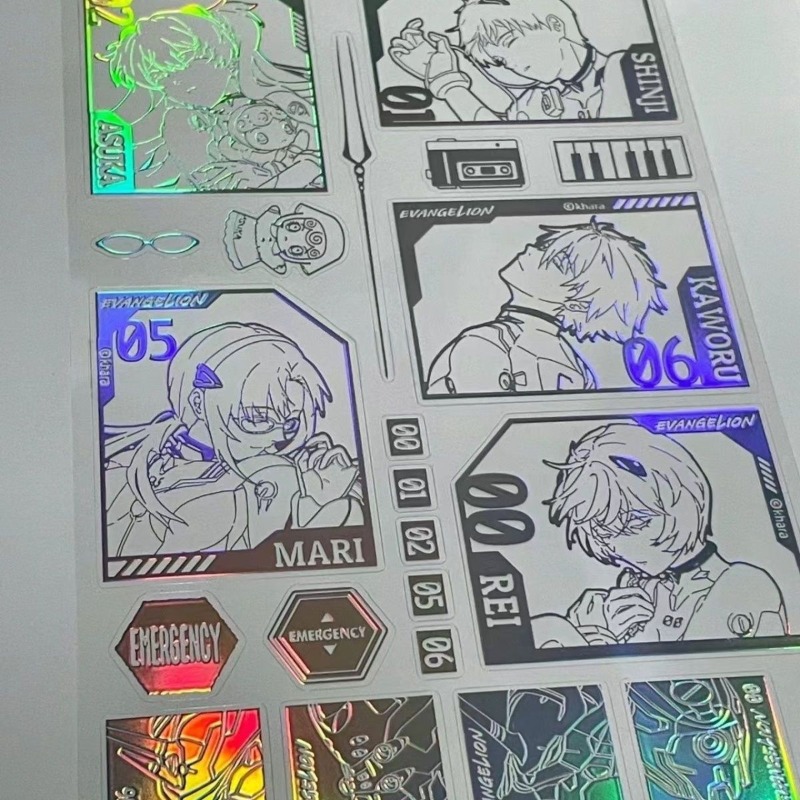 Лазерная наклейка из ЭВА Шинди – обзор и цена Evangelion Anime Merchandise