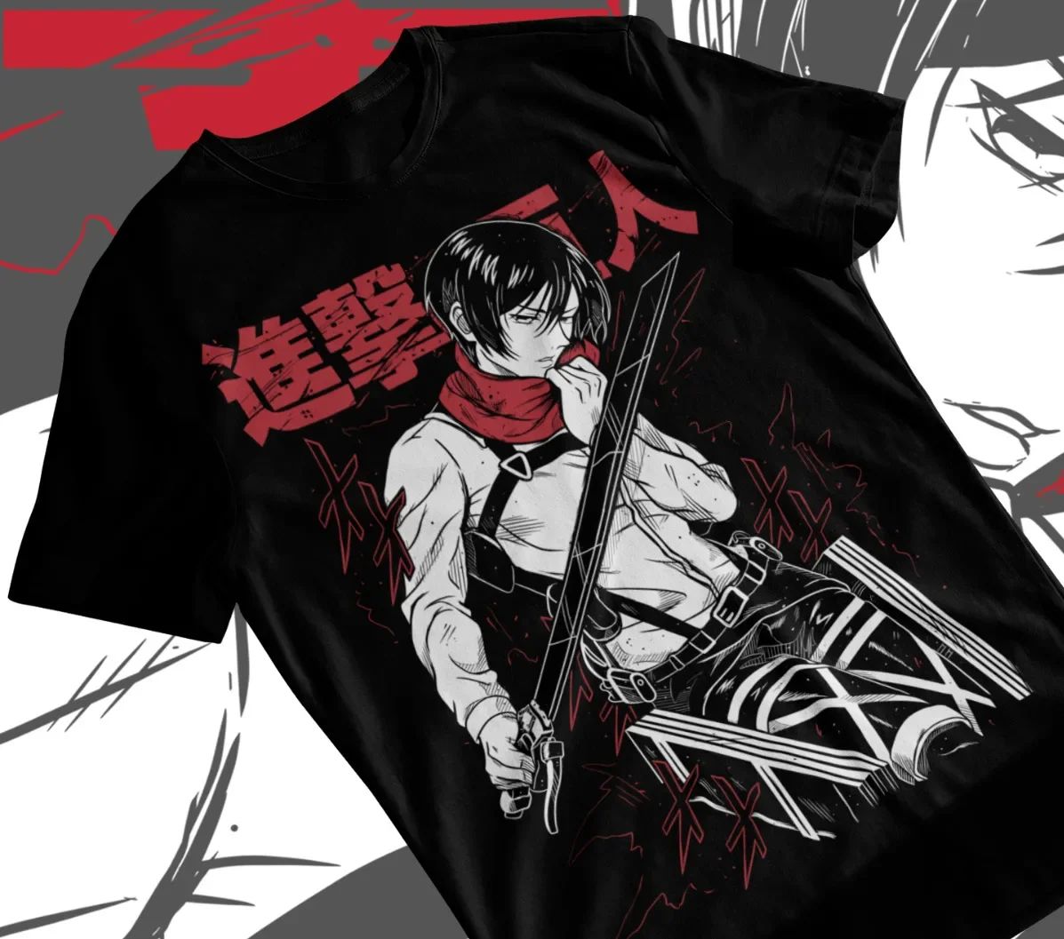 Футболка унисекс с принтом «Ат – обзор и цена Anime Merchandise Men